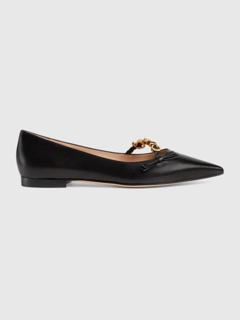 Women's ballet flat with 'GUCCI'