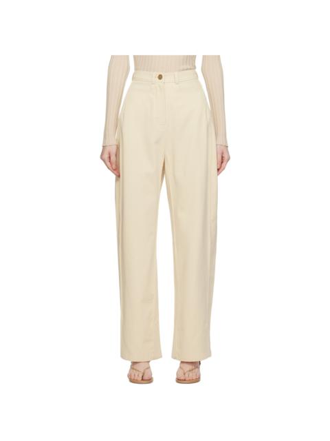 BEVZA Beige Ballon Jeans