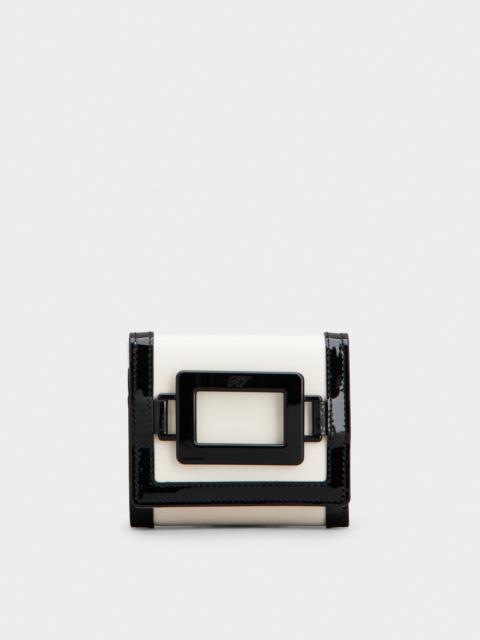 Belle Vivier Lacquered Buckle Wallet in Patent Leather