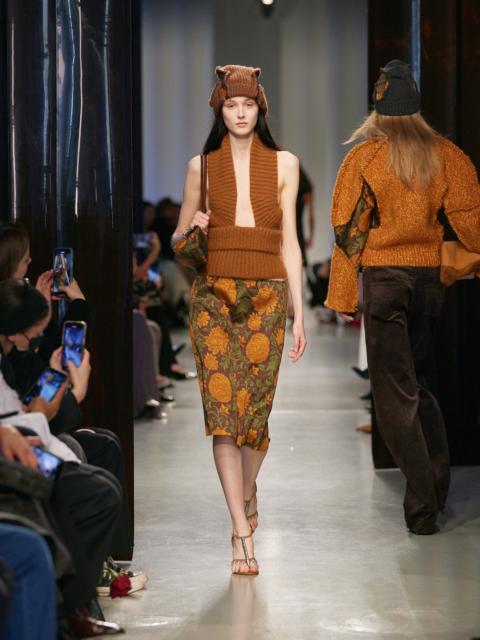 CHRISTOPHER ESBER Upholstered Brocade Skirt