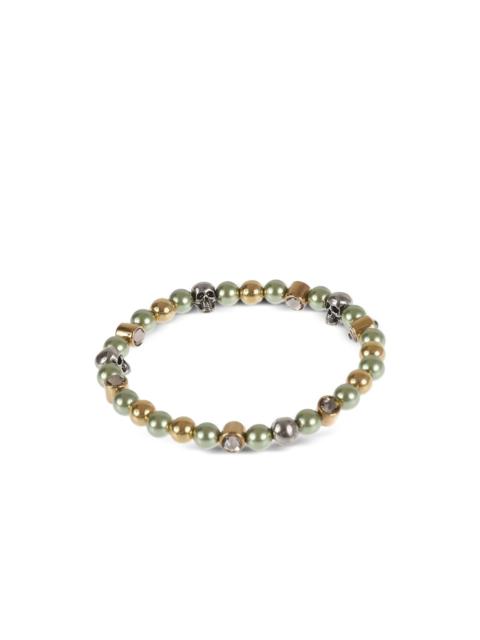 Alexander McQueen skull beaded bracelet