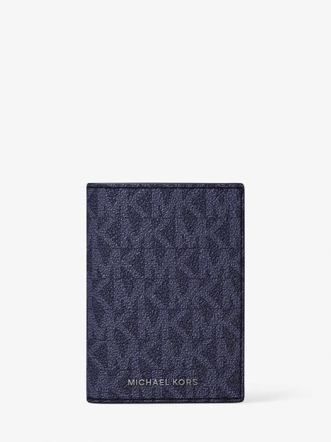MICHAEL KORS Hudson Signature Logo Folio Card Case