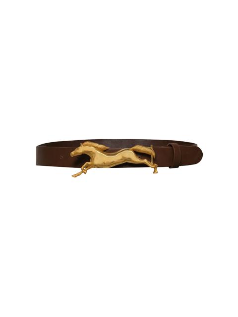 Johanna Ortiz Iconic Imagery Leather Belt brown