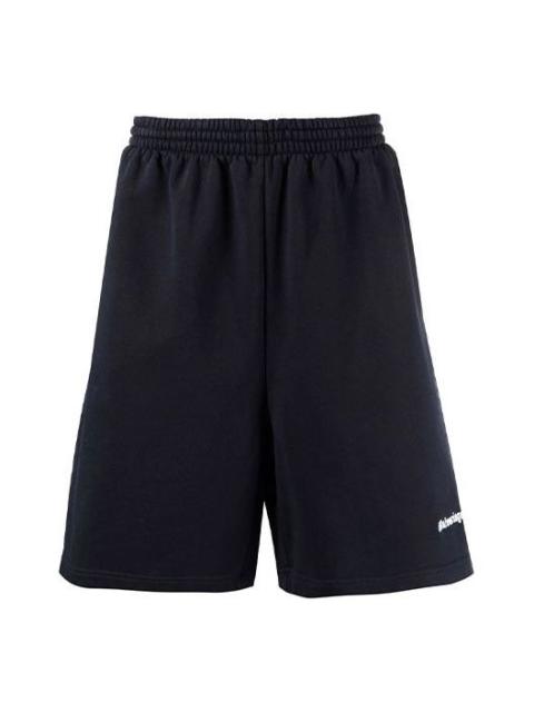 BALENCIAGA Balenciaga BB Corp Track Shorts 'Dark Blue' 674591TKVB53967
