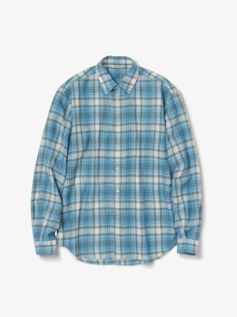 AURALEE Airy Wool Check Shirt
