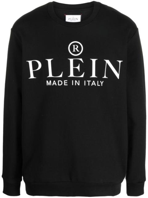 PHILIPP PLEIN logo-print cotton jumper