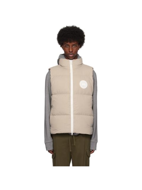 Canada Goose Beige White Label Lawrence Down Vest