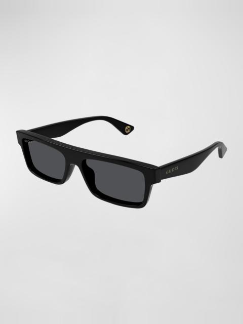 Men's Plastic Rectangle Sunglasses