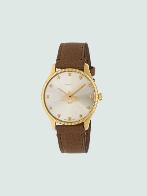 G-Timeless watch with bee, 36 mm