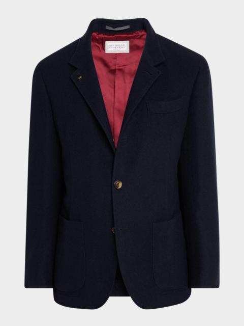 Brunello Cucinelli Men's Cashmere Blazer-Style Coat