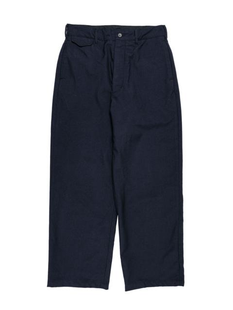 Engineered Garments Officer Pant Dark Navy Wool Uniform Serge