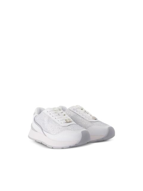 VERSACE crystal-embellished sneakers