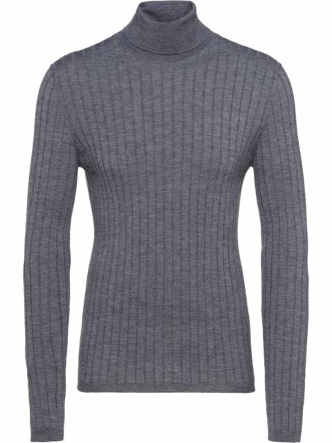 ribbed roll neck jumper