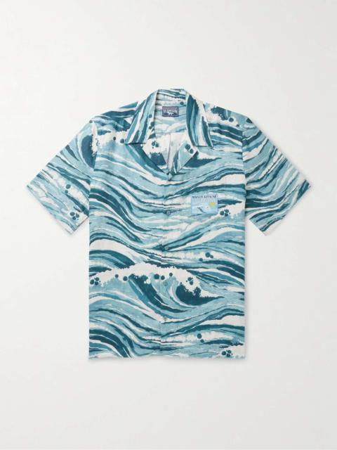 + Vilebrequin Charli Convertible-Collar Logo-Appliquéd Printed Linen Shirt