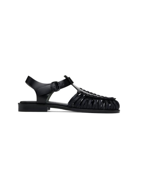 HEREU Black Alaro Sandals