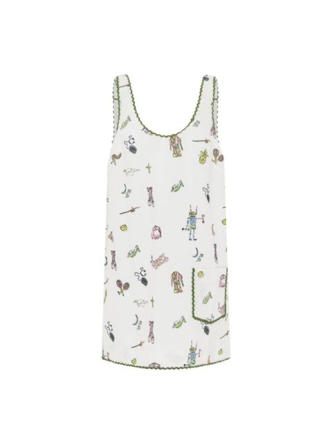 ALÉMAIS Play Embroidered Mini Dress