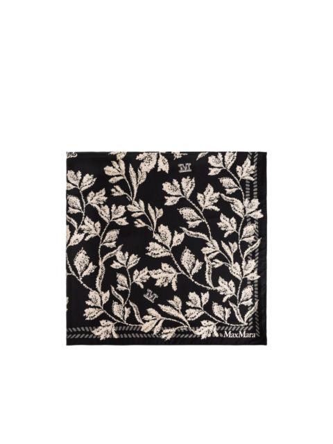 Max Mara leaf-print scarf