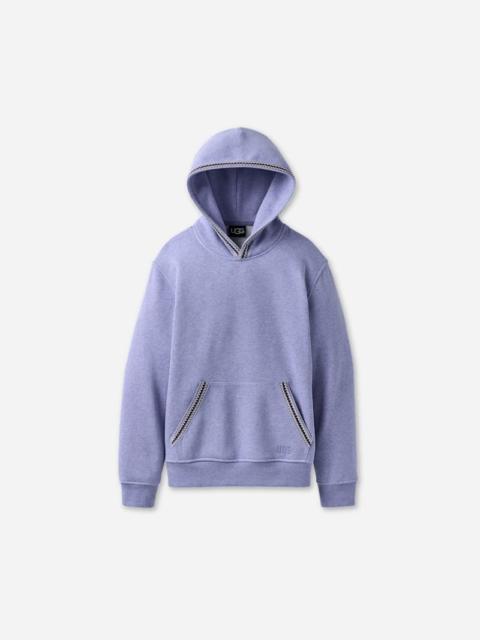UGG ® Men's Tasman Hoodie Cotton Blend/Recycled Materials Tops in Dusted Iris Heather