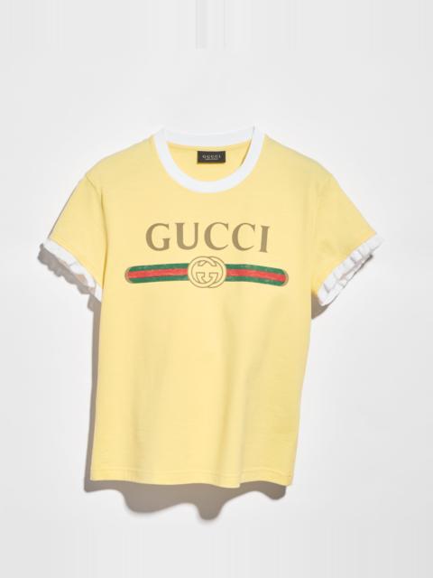 GUCCI Cotton jersey T-shirt with print