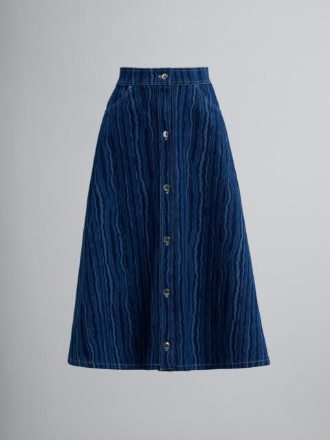 Marni DEGRADÉ DENIM SKIRT