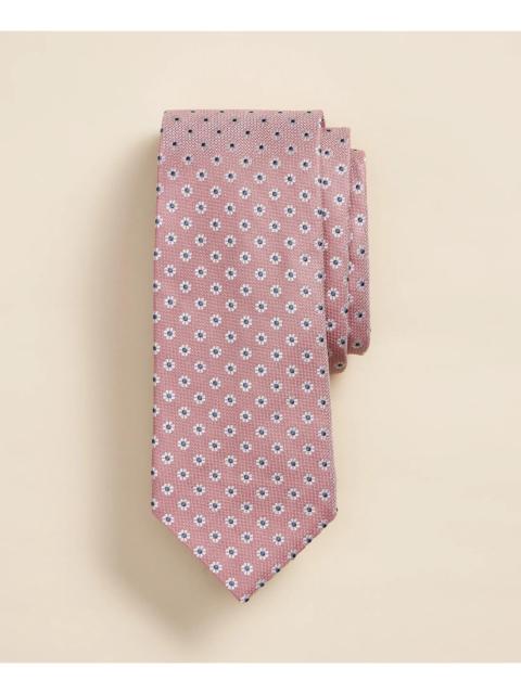 Brooks Brothers Silk Flower Foulard Tie