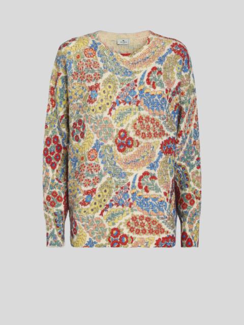 Etro WOOL AND ALPACA SWEATER WITH PRINT