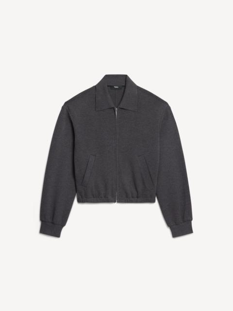 Theory Blouson Jacket in Double-Knit Jersey