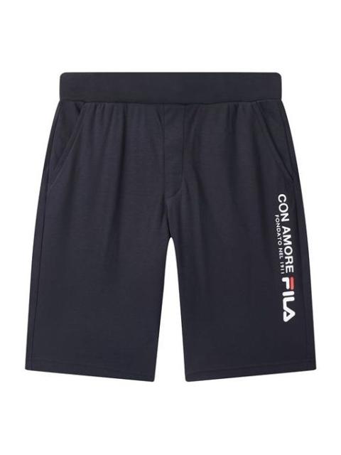 FILA FILA Logo Alphabet Printing Sports Shorts Blue F11M028609F-NV