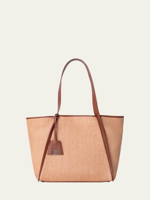 AKRIS Alexa Medium Raffia Tote Bag