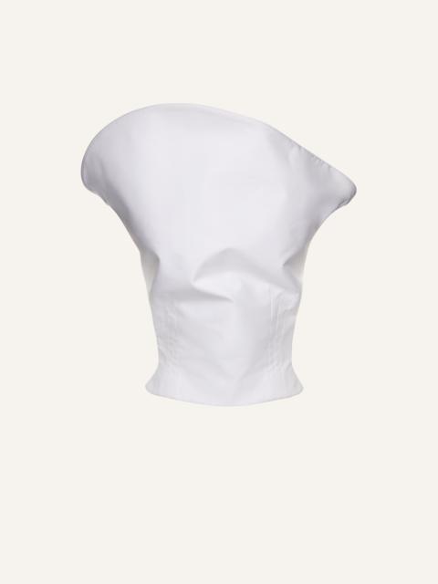 MAGDA BUTRYM Sculptural sleeveless cotton top in white