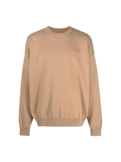 Off-White Off-White Logo-Embroidered Knitted Jumper OMHE138F22KNI0016262