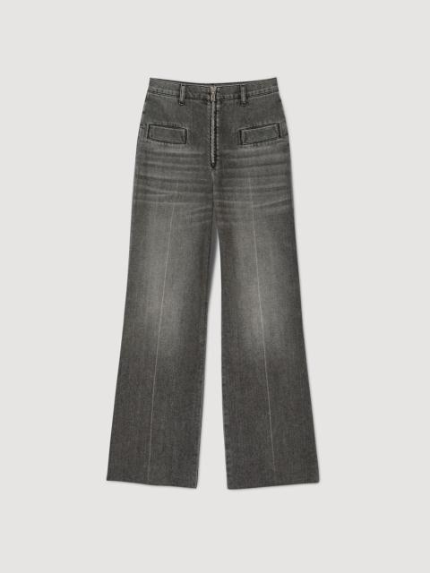 Sandro FADED FLARED JEANS