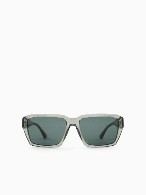 EMPORIO ARMANI Men’s rectangular sunglasses