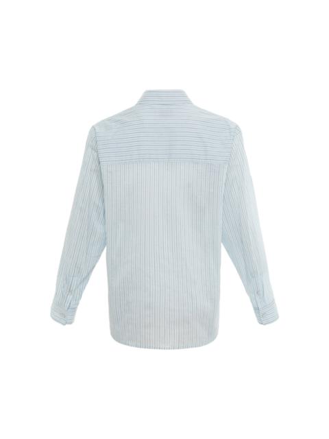 SOLID HOMME Long Sleeve Stripe Shirt
