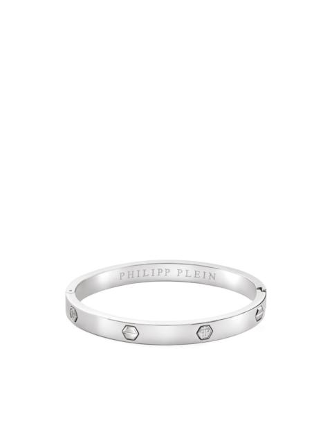 PHILIPP PLEIN logo-detail cuff bracelet