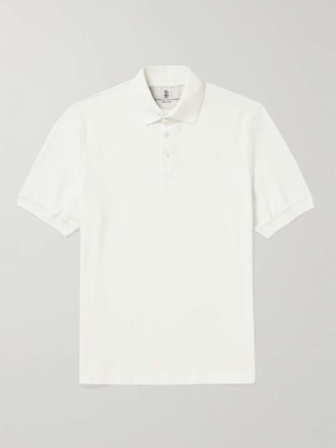 Brunello Cucinelli Slim-Fit Cotton-Piqué Polo Shirt