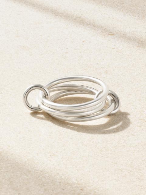 Spinelli Kilcollin Solarium Set Of Three Sterling Silver Rings