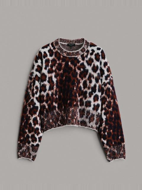 rag & bone Sarah Wool Leopard Crew
Classic Fit Sweater