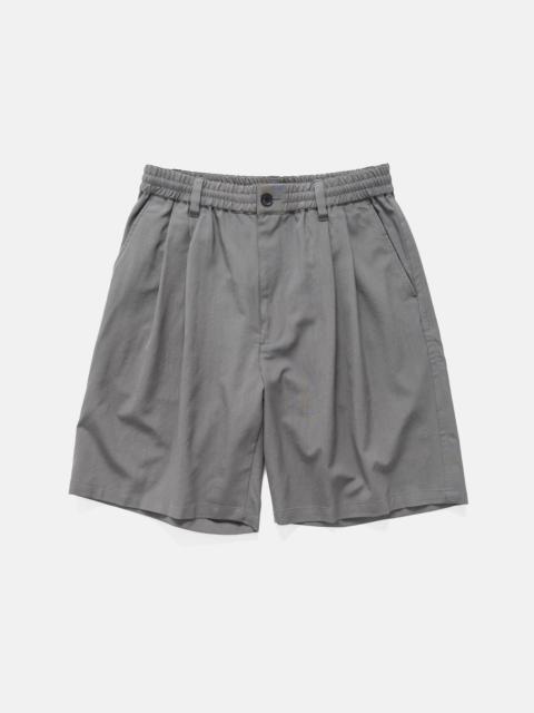 YOKE Wool Washer Tropical 2Pleated Easy Shorts Gray