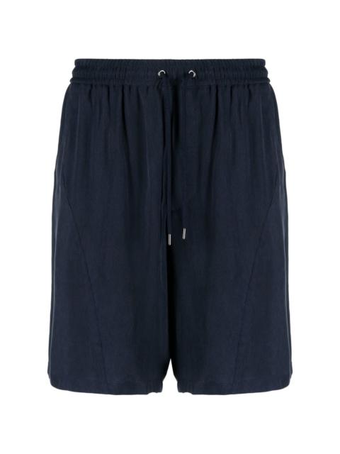 drawstring cotton Bermuda shorts