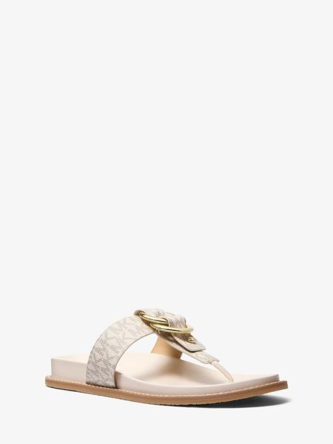 MICHAEL KORS Jaden Signature Logo Thong Sandal