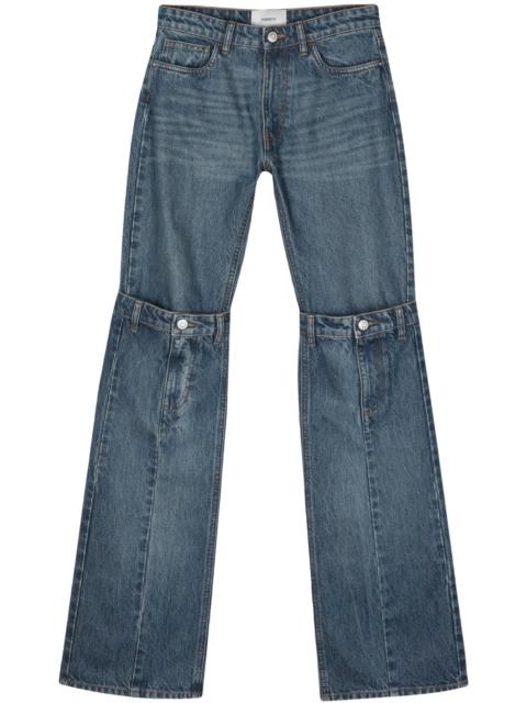COPERNI Layered-design Cotton Jeans