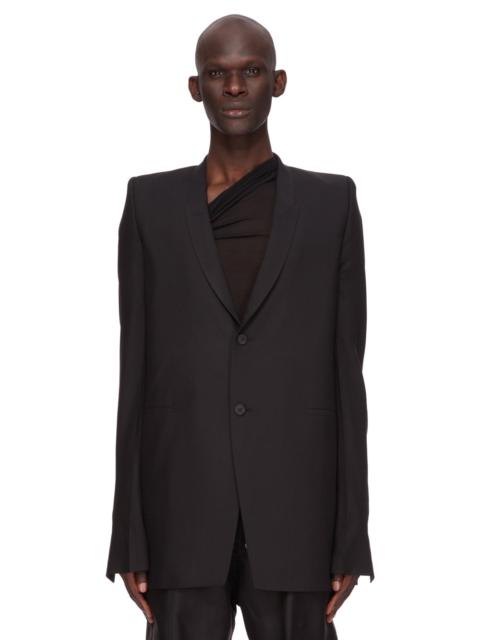 Rick Owens Black Hollywood Dirt Tailored Blazer