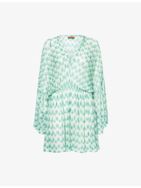 Missoni Zig-Zag Raschel Lace Knit Cover-Up