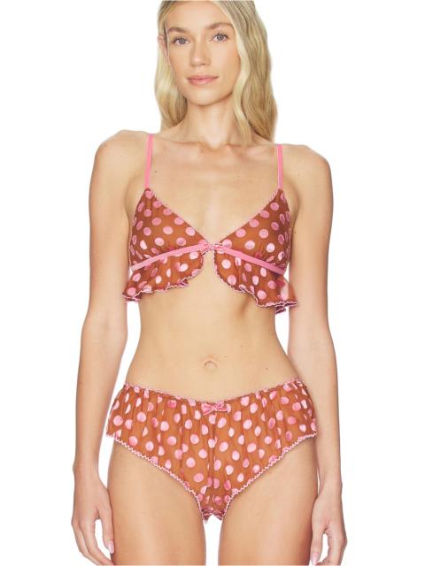 FREE PEOPLE x REVOLVE Frosted Dot Triangle Bralette In Desert Topaz & Lilac