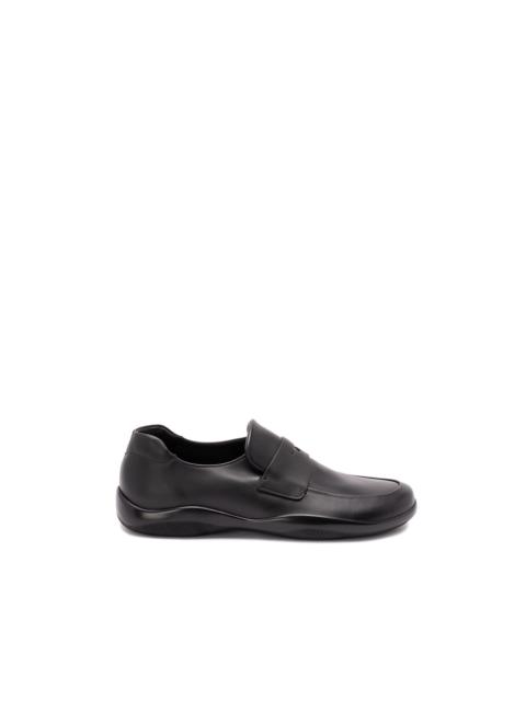Prada `Toblach` Leather Loafers