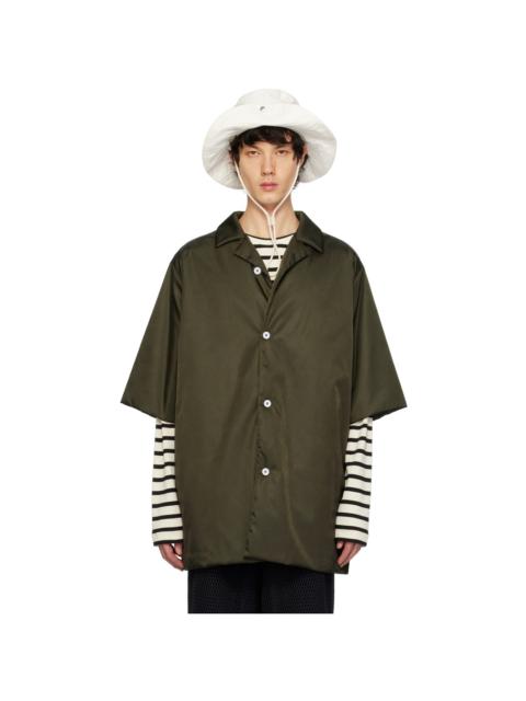 Jil Sander Green Padded Shirt