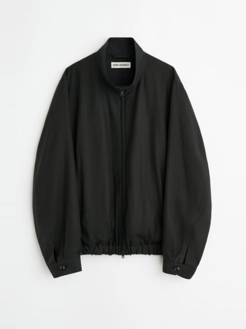 Our Legacy Casino Jacket Still Black Calm Cupro Cotton