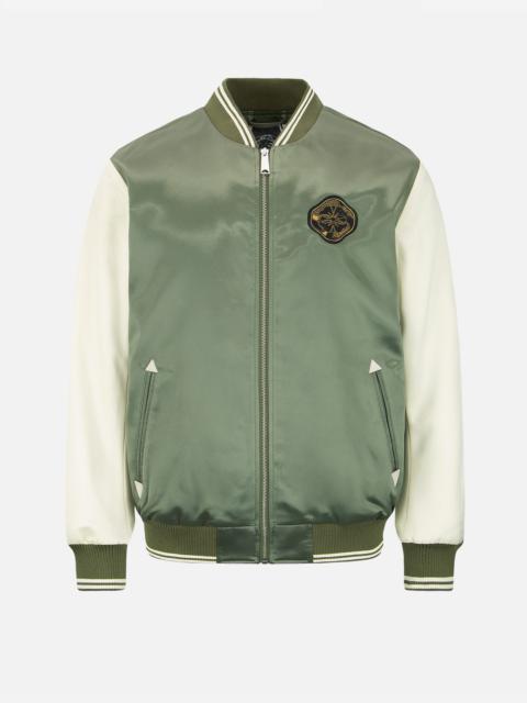 EVISU Tattoo Koi Embroidery Padded Bomber Jacket