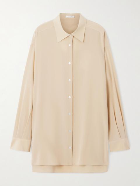 The Row Luka Oversized Cotton-poplin Shirt